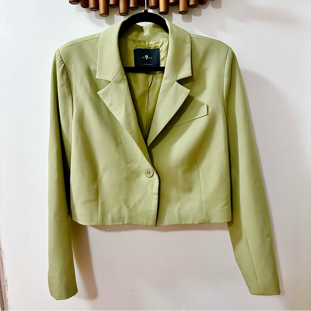 7 for all Mankind Cropped Blazer